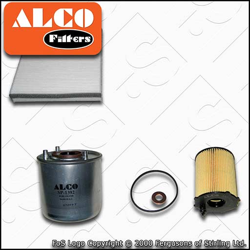 SERVICE KIT for FORD FOCUS MK3 1.6 TDCI ALCO OIL FUEL CABIN FILTERS (2010-2017)
