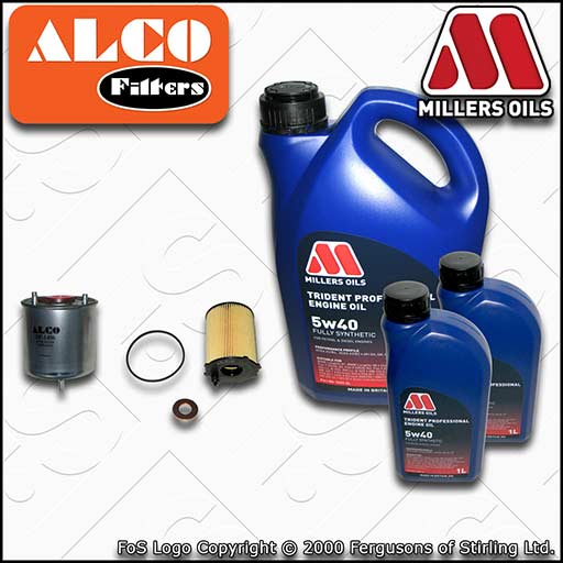 SERVICE KIT for FIAT SCUDO 1.6 D MULTIJET 8V OIL FUEL FILTERS +OIL (2011-2016)