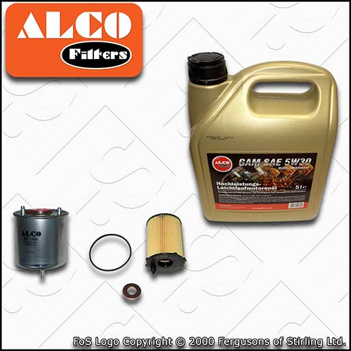 SERVICE KIT for PEUGEOT EXPERT 1.6 HDI 8V ALCO OIL FUEL FILTERS +OIL (2010-2016)