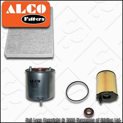 SERVICE KIT for CITROEN C5 1.6 HDI ALCO OIL FUEL CABIN FILTERS (2010-2015)