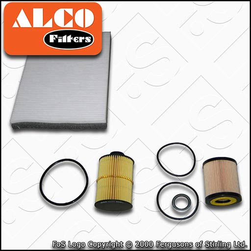 VAUXHALL/OPEL ASTRA H MK5 1.9 CDTI OIL FUEL CABIN FILTER SERVICE KIT (2004-2010)