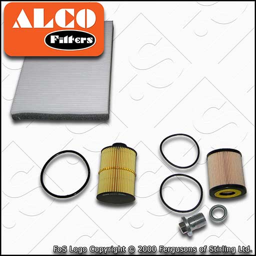 VAUXHALL/OPEL ASTRA H MK5 1.9 CDTI OIL FUEL CABIN FILTER SERVICE KIT (2004-2010)