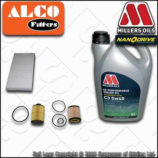 VAUXHALL/OPEL VECTRA C MK2 1.9 CDTI OIL FUEL CABIN FILTER SERVICE KIT +OIL 04-08