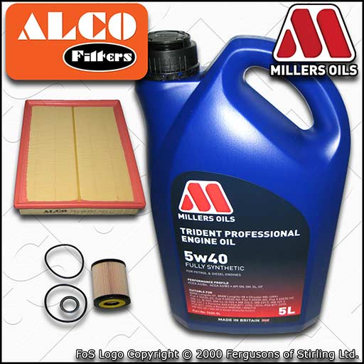 VAUXHALL/OPEL VECTRA C MK2 1.9 CDTI OIL AIR FILTER SERVICE KIT +OIL (2004-2008)