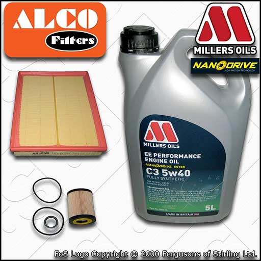 VAUXHALL/OPEL VECTRA C MK2 1.9 CDTI OIL AIR FILTER SERVICE KIT +OIL (2004-2008)