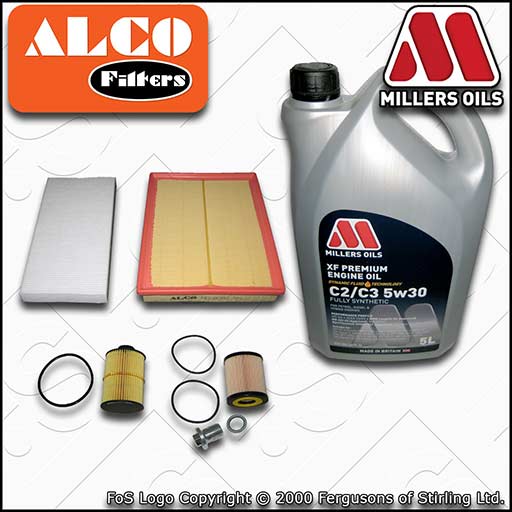 VAUXHALL/OPEL VECTRA C MK2 1.9 CDTI OIL AIR FUEL CABIN FILTER SERVICE KIT +OIL