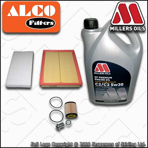 VAUXHALL/OPEL VECTRA C MK2 1.9 CDTI OIL AIR CABIN FILTER SERVICE KIT +OIL 04-08