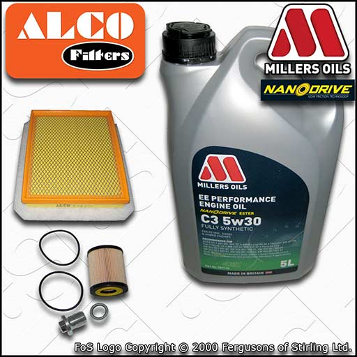 VAUXHALL/OPEL ZAFIRA MK2/B 1.9 CDTI OIL AIR FILTER SERVICE KIT +OIL (2005-2014)