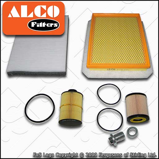 VAUXHALL/OPEL ASTRA H MK5 1.9 CDTI OIL AIR FUEL CABIN FILTER SERVICE KIT (04-10)