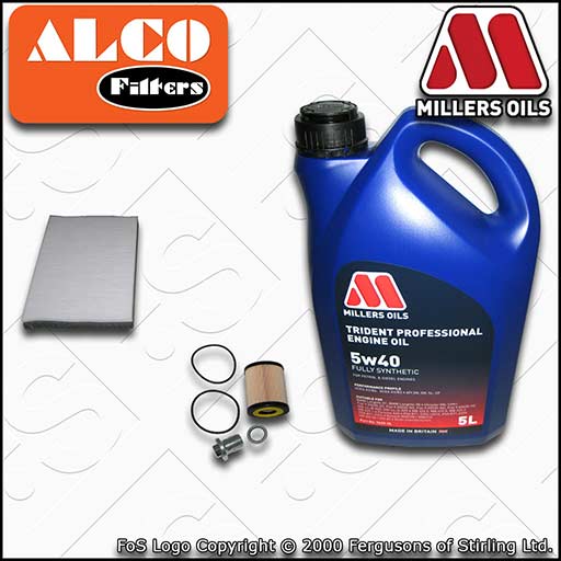 VAUXHALL/OPEL ASTRA H MK5 1.9 CDTI OIL CABIN FILTER SERVICE KIT +OIL (2004-2010)