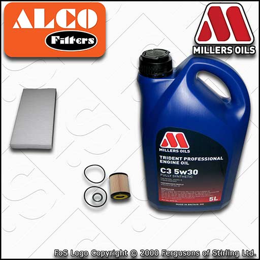 VAUXHALL/OPEL VECTRA C MK2 1.9 CDTI OIL CABIN FILTER SERVICE KIT +OIL 2004-2008