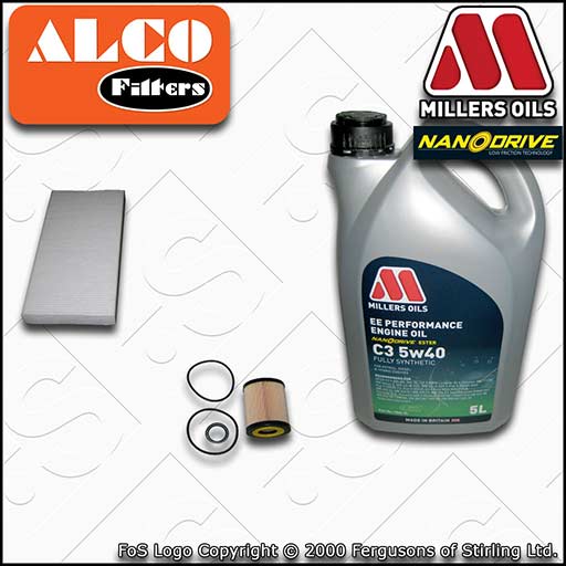 VAUXHALL/OPEL VECTRA C MK2 1.9 CDTI OIL CABIN FILTER SERVICE KIT +OIL 2004-2008