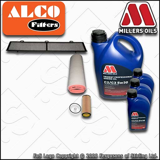 SERVICE KIT for BMW 3 SERIES E9X M57D30 2993CC OIL AIR CABIN FILTER +OIL (04-09)