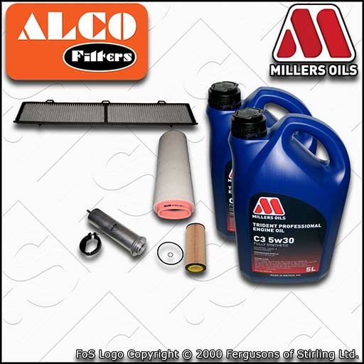 SERVICE KIT for BMW 3 SERIES E9X M57D30 2993CC OIL AIR FUEL CABIN FILTER +C3 OIL