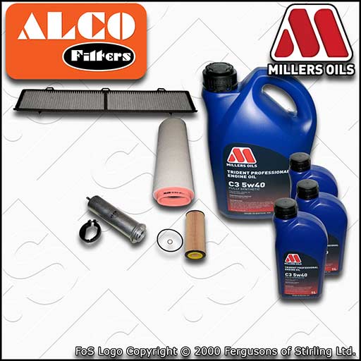 SERVICE KIT for BMW 3 SERIES E9X M57D30 2993CC OIL AIR FUEL CABIN FILTER +C3 OIL