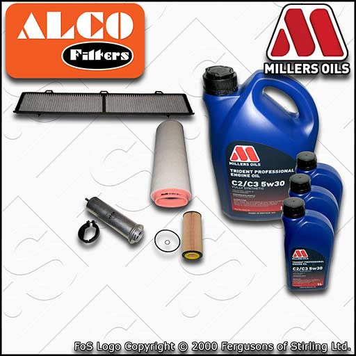 SERVICE KIT for BMW 3 SERIES E9X M57D30 2993CC OIL AIR FUEL CABIN FILTER +OIL