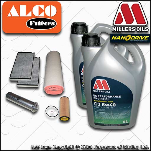 SERVICE KIT for BMW 5 SERIES E6X 525D 530D M57 OIL AIR FUEL CABIN FILTER +EE OIL