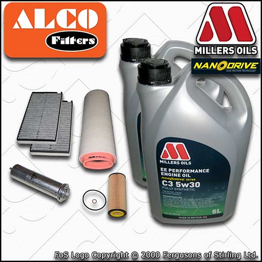 SERVICE KIT for BMW 5 SERIES E6X 525D 530D M57 OIL AIR FUEL CABIN FILTER +EE OIL