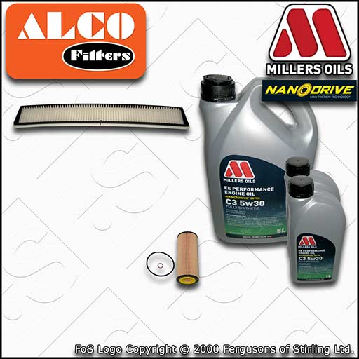 SERVICE KIT for BMW 3 SERIES E46 M57D30 2993CC OIL CABIN FILTER +OIL (2002-2006)