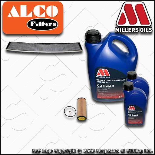 SERVICE KIT for BMW 3 SERIES E46 M57D30 2993CC OIL CABIN FILTER +OIL (2002-2006)