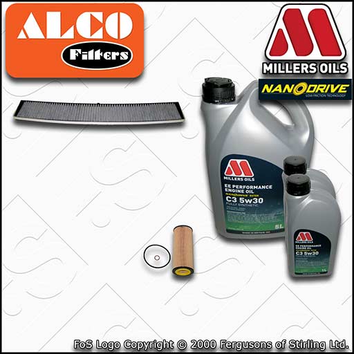 SERVICE KIT for BMW 3 SERIES E46 M57D30 2993CC OIL CABIN FILTER +OIL (2002-2006)