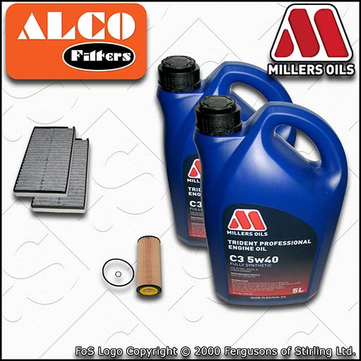 SERVICE KIT for BMW 5 SERIES E6X 525D 530D M57 OIL CABIN FILTER +OIL (2003-2010)