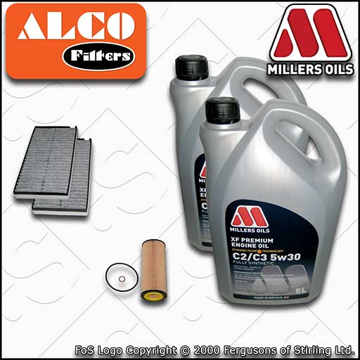 SERVICE KIT for BMW 5 SERIES E6X 525D 530D M57 OIL CABIN FILTER +OIL (2003-2010)