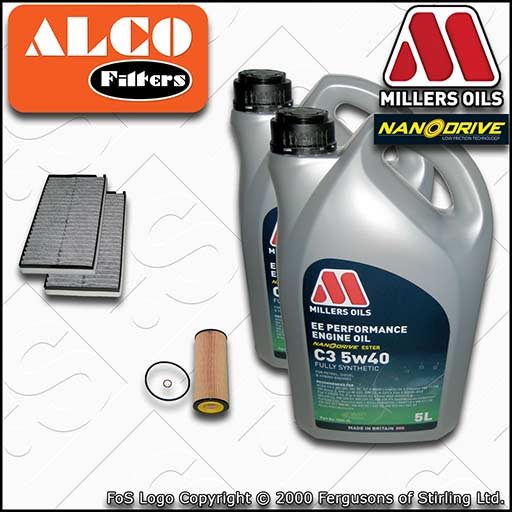 SERVICE KIT for BMW 5 SERIES E6X 525D 530D M57 OIL CABIN FILTER +OIL (2003-2010)