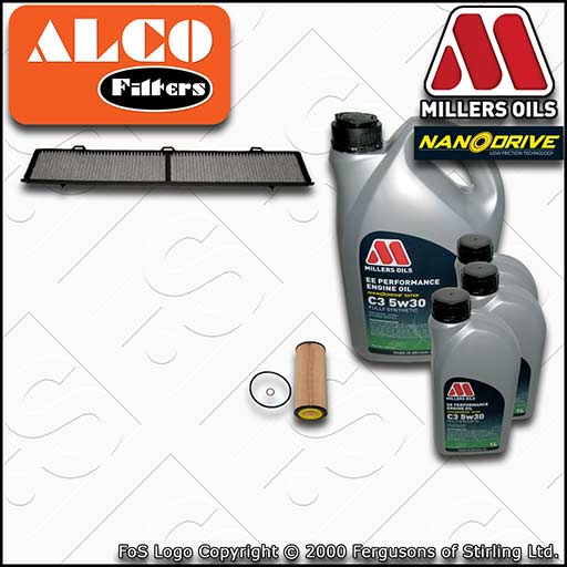 SERVICE KIT for BMW 3 SERIES E9X M57D30 2993CC OIL CABIN FILTER +OIL (2004-2009)