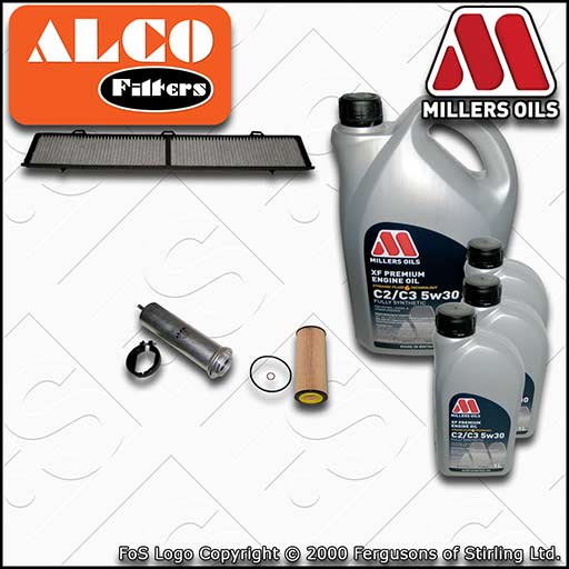 SERVICE KIT for BMW 3 SERIES E9X M57D30 2993CC OIL FUEL CABIN FILTER +5w30 OIL