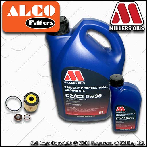 SERVICE KIT for PEUGEOT EXPERT 2L HDI OIL FILTER with C2/C3 OIL (2007-2016)