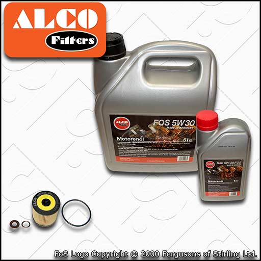 SERVICE KIT for FORD KUGA 2.0 TDCI ALCO OIL FILTER with OIL (2008-2012)