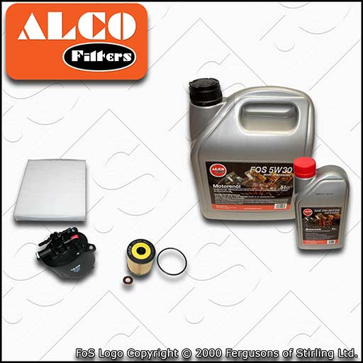 SERVICE KIT for FORD S-MAX 2.2 TDCI ALCO OIL FUEL CABIN FILTERS +OIL (2008-2014)