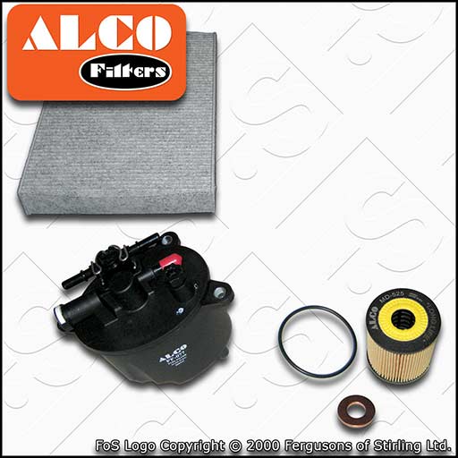 SERVICE KIT for PEUGEOT 508 2.2 HDI ALCO OIL FUEL CABIN FILTERS (2010-2018)