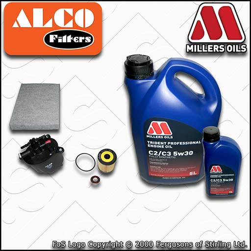 SERVICE KIT for PEUGEOT 508 2.2 HDI OIL FUEL CABIN FILTER +C2/C3 OIL (2010-2018)