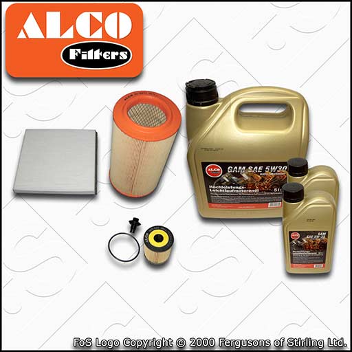 SERVICE KIT for PEUGEOT BOXER 2.2 HDI ALCO OIL AIR CABIN FILTER +OIL (2006-2013)