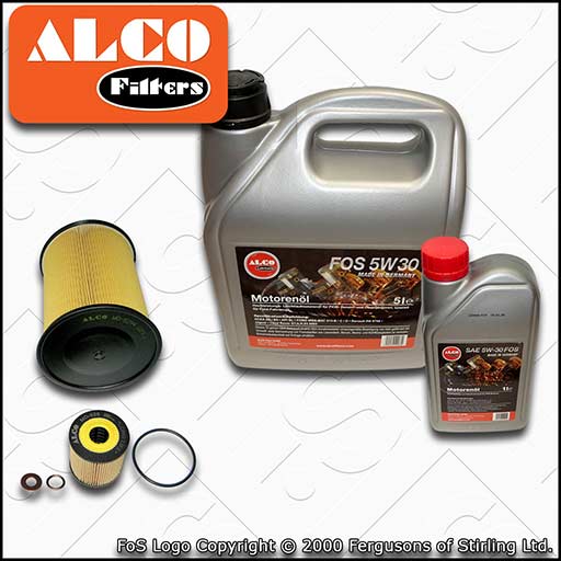 SERVICE KIT for FORD KUGA 2.0 TDCI ALCO OIL AIR FILTERS with OIL (2008-2012)