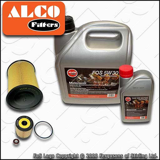 SERVICE KIT for FORD KUGA 2.0 TDCI ALCO OIL AIR FILTERS with OIL (2013-2014)