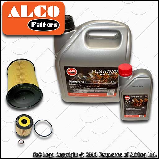 SERVICE KIT for VOLVO C30 S40 V50 2.0 D DIESEL OIL AIR FILTERS +OIL (2007-2012)