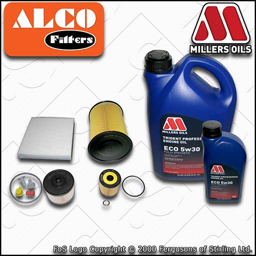 SERVICE KIT for VOLVO C30 S40 V50 2.0 D OIL AIR FUEL CABIN FILTER +OIL 2007-2012