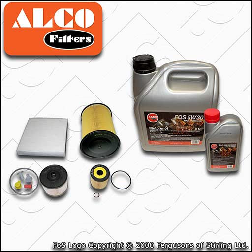 SERVICE KIT for VOLVO C30 S40 V50 2.0 D OIL AIR FUEL CABIN FILTER +OIL 2007-2012