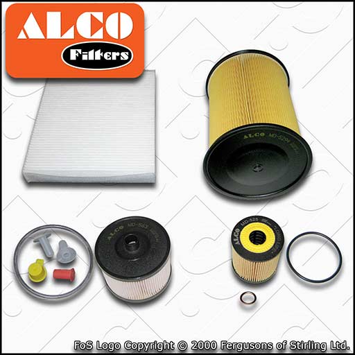 SERVICE KIT for FORD KUGA 2.0 TDCI ALCO OIL AIR FUEL CABIN FILTERS (2008-2010)