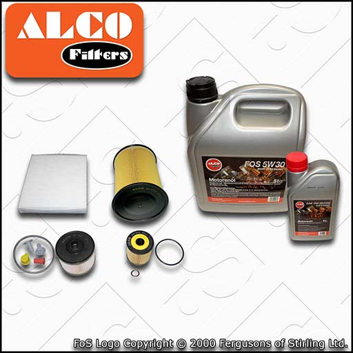 SERVICE KIT for FORD KUGA 2.0 TDCI OIL AIR FUEL CABIN FILTERS +OIL (2008-2010)