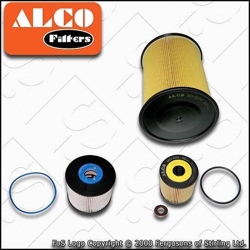 SERVICE KIT for FORD FOCUS MK3 2.0 TDCI ALCO OIL AIR FUEL FILTERS (2010-2014)