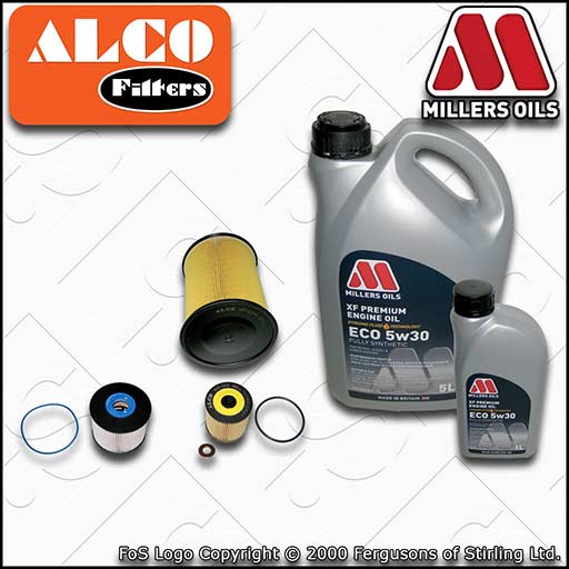 SERVICE KIT for FORD KUGA 2.0 TDCI OIL AIR FUEL FILTERS +XF ECO OIL (2013-2014)