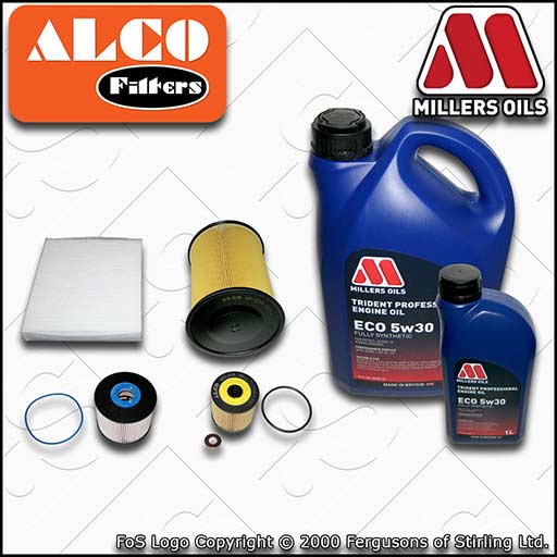 SERVICE KIT for FORD KUGA 2.0 TDCI OIL AIR FUEL CABIN FILTERS +OIL (2010-2012)