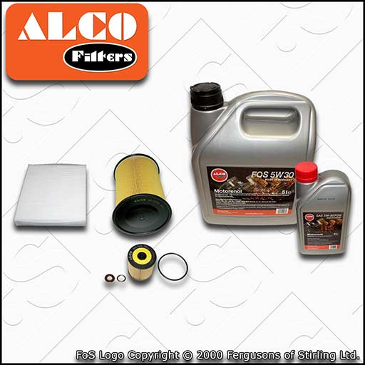 SERVICE KIT for FORD KUGA 2.0 TDCI ALCO OIL AIR CABIN FILTERS +OIL (2008-2012)