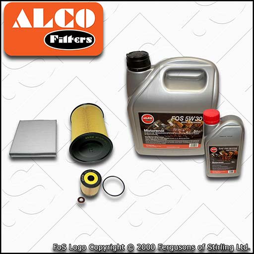 SERVICE KIT for FORD FOCUS MK3 2.0 TDCI OIL AIR CABIN FILTERS +OIL (2010-2014)