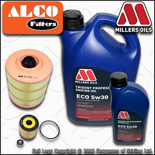 SERVICE KIT for FORD GALAXY S-MAX 2.2 TDCI OIL AIR FILTERS +ECO OIL (2008-2015)