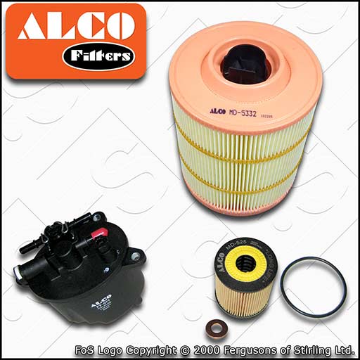 SERVICE KIT for FORD GALAXY S-MAX 2.2 TDCI ALCO OIL AIR FUEL FILTERS (2008-2015)